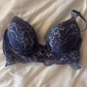 Purple/Grey La Senza Beyond Sexy Plunge Bra 34B